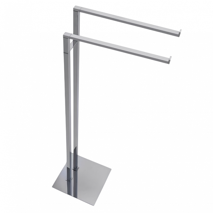 Стойка COLOMBO DESIGN MINI Q B5038 с полотенцедержателем двойным цвет хром