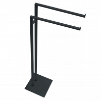 Стойка COLOMBO DESIGN MINI Q B5038.GM с полотенцедержателем двойным цвет графит матовый