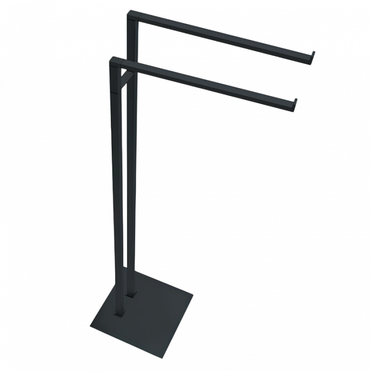 Стойка COLOMBO DESIGN MINI Q B5038.GM с полотенцедержателем двойным цвет графит матовый