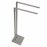 Стойка COLOMBO DESIGN MINI Q B5038.HPS1 с полотенцедержателем двойным цвет нержавеющая сталь