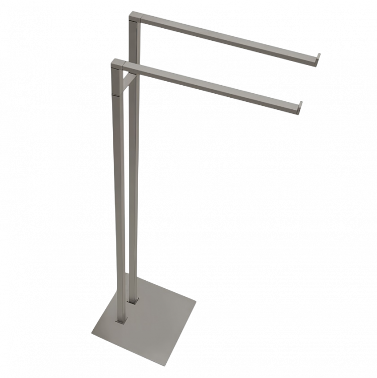 Стойка COLOMBO DESIGN MINI Q B5038.HPS1 с полотенцедержателем двойным цвет нержавеющая сталь