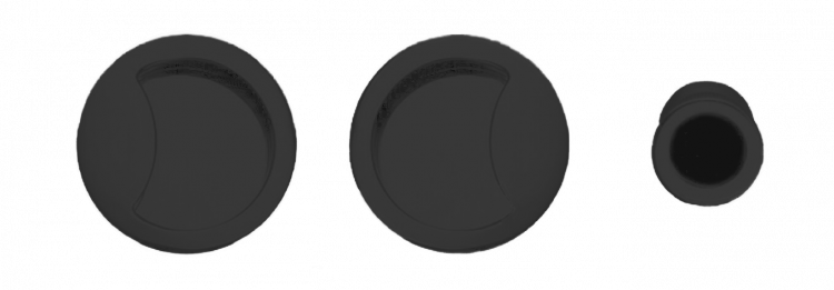 Ручка Colombo OPEN ID211 для раздвежных дверей iD211-NM черный-матовый