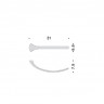 Полотенцедержатель COLOMBO DESIGN LINK B2412 одинарный
