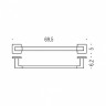 Полотенцедержатель COLOMBO DESIGN BASICQ B3711 широкий