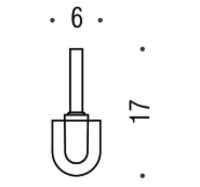 Запасная щётка для туалетного ёршика Colombo Portofino B3257.CR