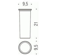Запасная пластиковая колба для туалетного ёршика Colombo Bart B2250