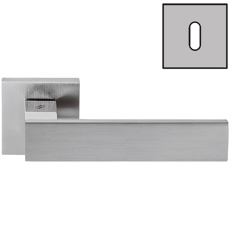 Дверная ручка Colombo ALBA LC91 R хром матовый/хром