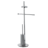 Стойка COLOMBO DESIGN PLANETS B9813 напольная с полотенцедержателем с мыльницей с держателем туалетной бумаги и с ершиком