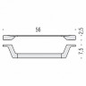 Полотенцедержатель COLOMBO DESIGN ALIZE B2510 широкий
