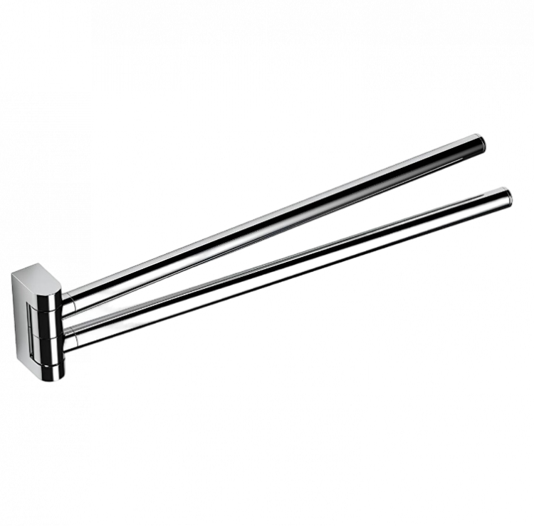 Полотенцедержатель COLOMBO DESIGN MINI B4012 двойной цвет хром