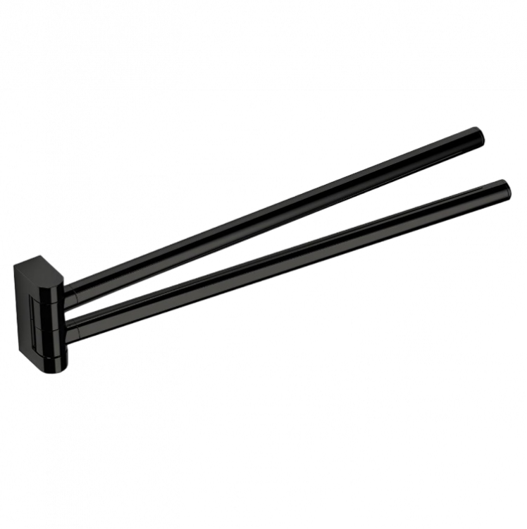 Полотенцедержатель COLOMBO DESIGN MINI B4012.GM двойной цвет графит матовый