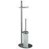 Стойка COLOMBO DESIGN PLANETS B9816 напольная с держателем туалетной бумаги и ершиком