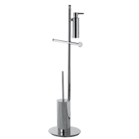 Стойка COLOMBO DESIGN PLANETS B9819 напольная с держателем туалетной бумаги и ершиком