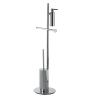 Стойка COLOMBO DESIGN PLANETS B9819 напольная с держателем туалетной бумаги и ершиком