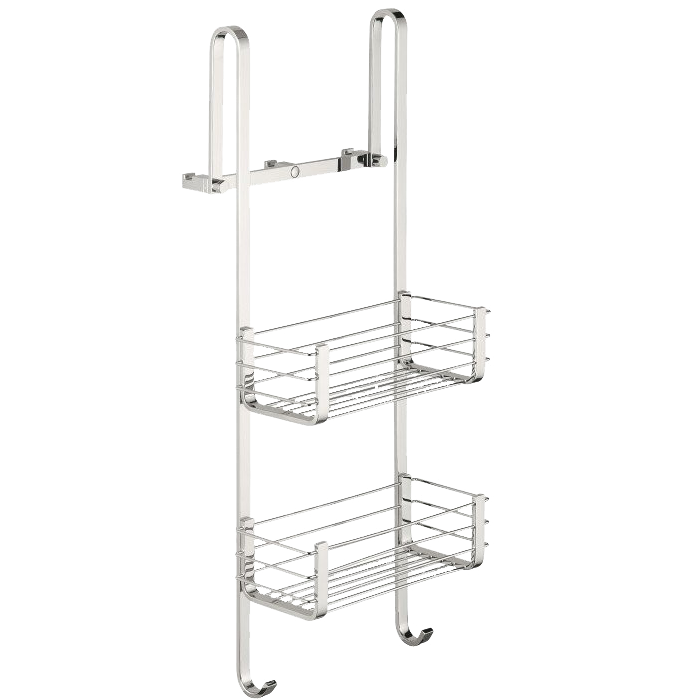 Полочка корзинка COLOMBO DESIGN CAVALLETTI E SEDILI B9634 навесная двойная с крючками