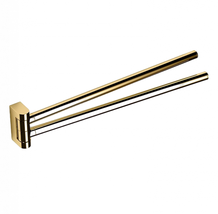 Полотенцедержатель COLOMBO DESIGN MINI B4012.OM двойной цвет золото матовое