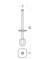 Запасная щётка для туалетного ёршика Colombo Portofino B3258.BR