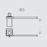 Полотенцедержатель с дозатором COLOMBO DESIGN LULU B6274 настенный