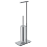 Стойка COLOMBO DESIGN SQUARE B9907 напольная с держателем туалетной бумаги и ершиком