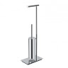 Стойка COLOMBO DESIGN SQUARE B9907 напольная с держателем туалетной бумаги и ершиком