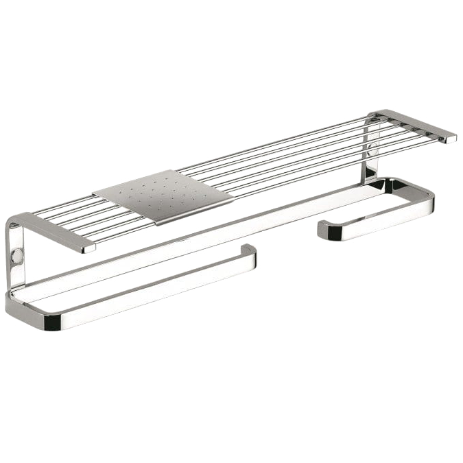 Полочка COLOMBO DESIGN TIME W4276.DX с бумагодержателем с полотенцедержателем с металлической полочкой