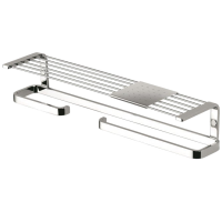 Полочка COLOMBO DESIGN TIME W4276.SX с бумагодержателем с полотенцедержателем с металлической полочкой