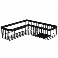 Полочка корзинка COLOMBO DESIGN ANGOLARI B9611.NM  черный матовый угловая одинарная