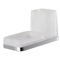 Стакан с мыльницей COLOMBO DESIGN TIME W4272 настенный