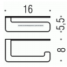 COLOMBO DESIGN Over B7008 Держатель туалетной бумаги