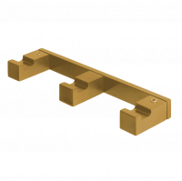 Крючок COLOMBO DESIGN MINI Q CD137.OM тройной цвет золото матовое