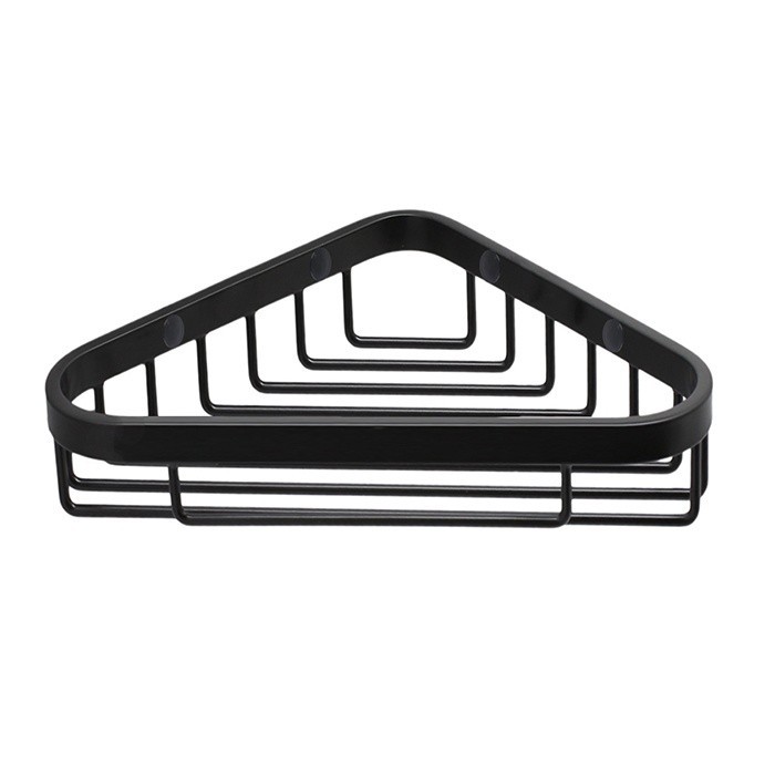 Полочка корзинка COLOMBO DESIGN BASIC B2732.NM черная матоваяугловая