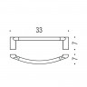 Полотенцедержатель COLOMBO DESIGN LUNA B0131 широкий 33 см