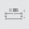 Полотенцедержатель COLOMBO DESIGN PLUS W4911.BM широкий