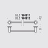 Полотенцедержатель COLOMBO DESIGN PLUS W4912 широкий