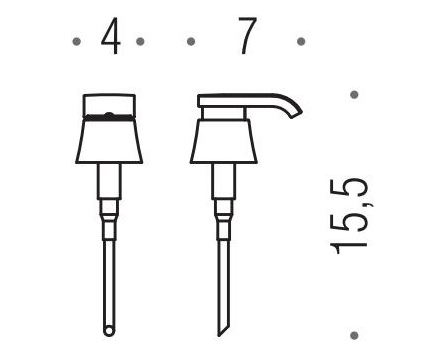 Помпа дозатора Colombo Alize запасная B9371