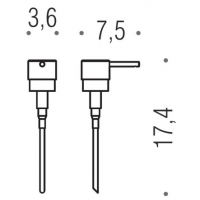 Запасная помпа для дозатора жидкого мыла черный матовый Colombo Trenta B9382.NM