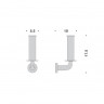 Держатель запасного рулона бумаги COLOMBO DESIGN BASIC B2790 настенный