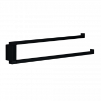 Полотенцедержатель COLOMBO DESIGN MINI Q B5012.NM двойной цвет черный матовый