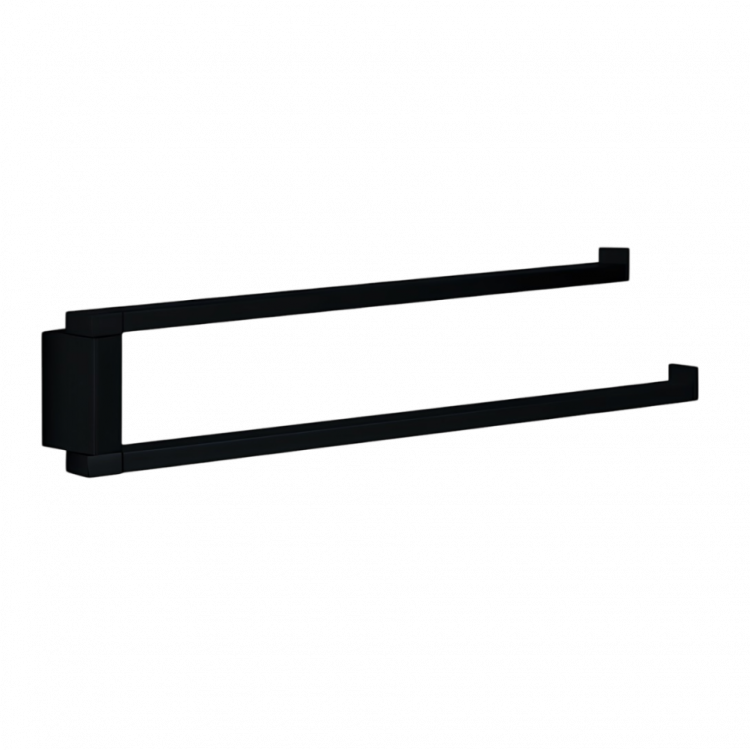 Полотенцедержатель COLOMBO DESIGN MINI Q B5012.NM двойной цвет черный матовый