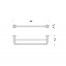 Полотенцедержатель COLOMBO DESIGN BASIC B2788 широкий двойной