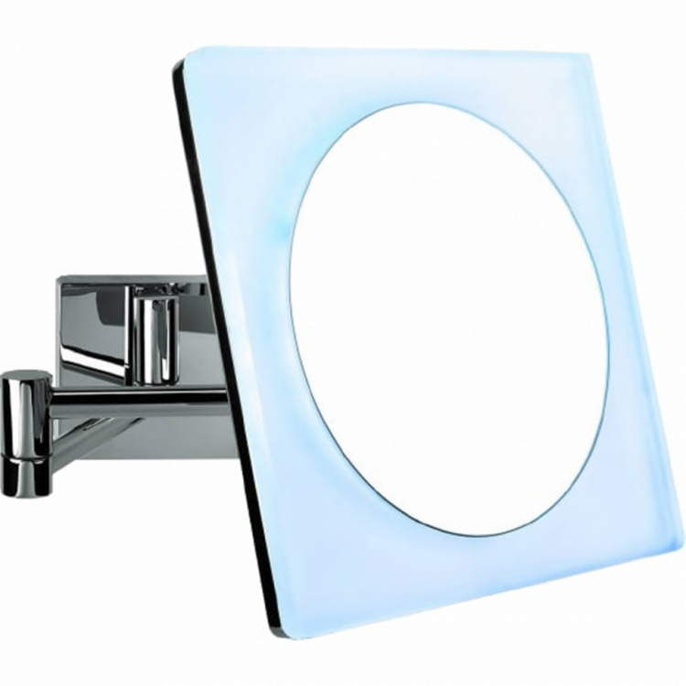 Косметическое зеркало COLOMBO DESIGN SPECCHI INGRANDITORI B9756 настенное с подсветкой увеличение 3 раза питание от сети