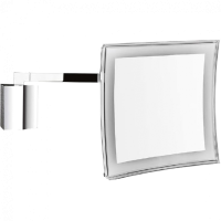 Косметическое зеркало COLOMBO DESIGN SPECCHI INGRANDITORI B9760 настенное с подсветкой увеличение 3,5 раза питание от сети