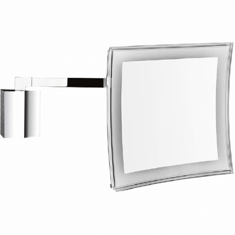 Косметическое зеркало COLOMBO DESIGN SPECCHI INGRANDITORI B9760 настенное с подсветкой увеличение 3,5 раза питание от сети