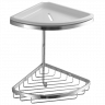 Полочка корзинка COLOMBO DESIGN ANGOLARI B9601 угловая двойная с керамической полкой с крючком